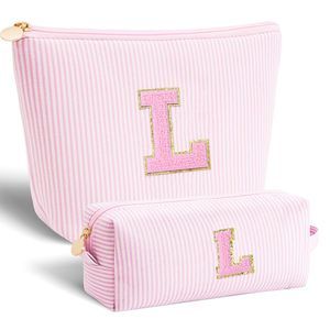 Dance Recital Gifts For Girls - Cosmetic Bag For Teen,initial Cute Makeup Bag🌷